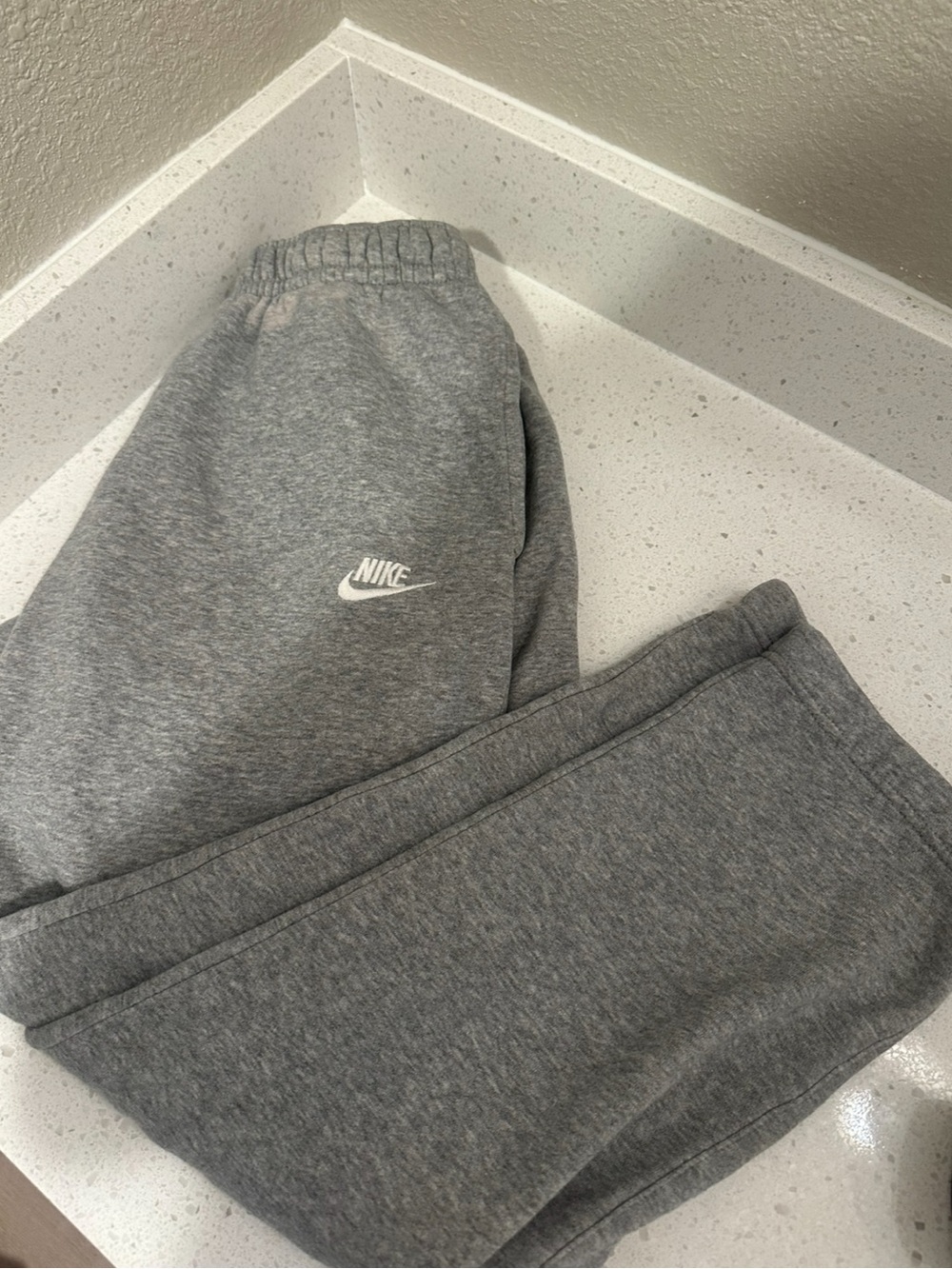 Nike Kids' Grey Fleece Sweatpants
